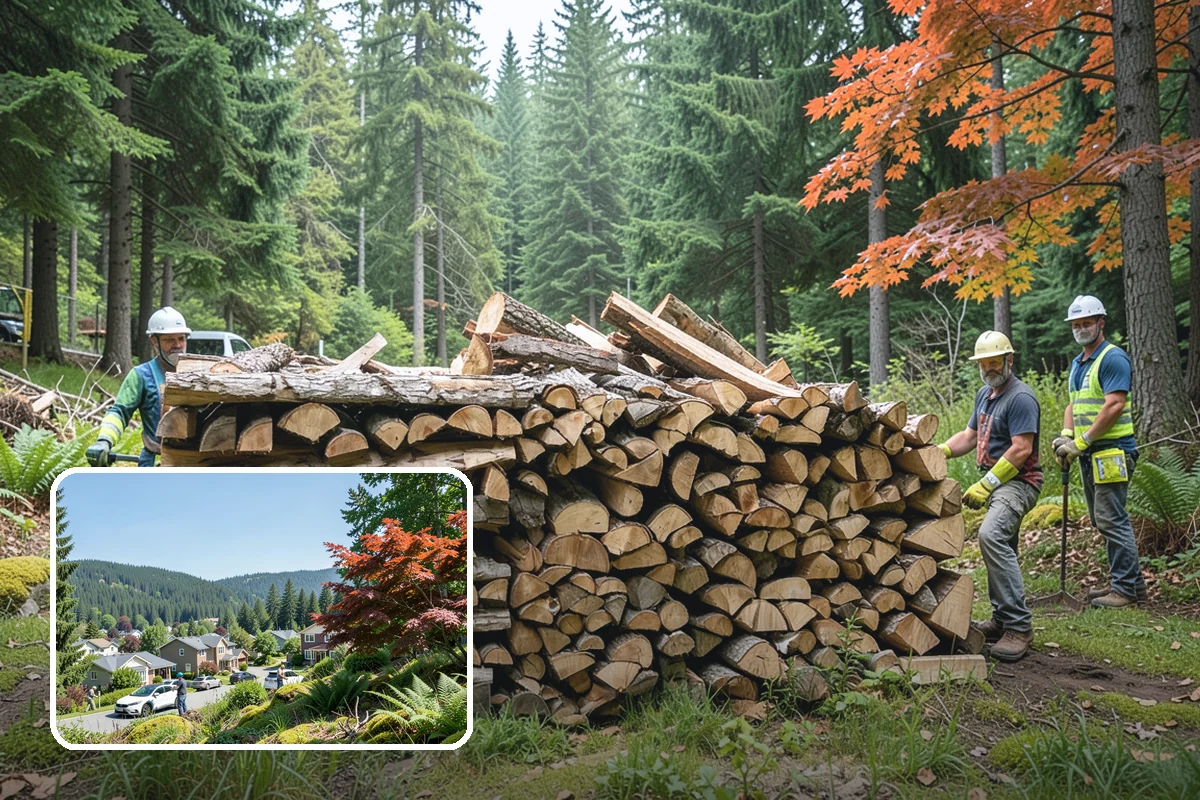 Face Cord Firewood in Index, Snohomish County, WA - A tidy single-row stack that fits most spaces