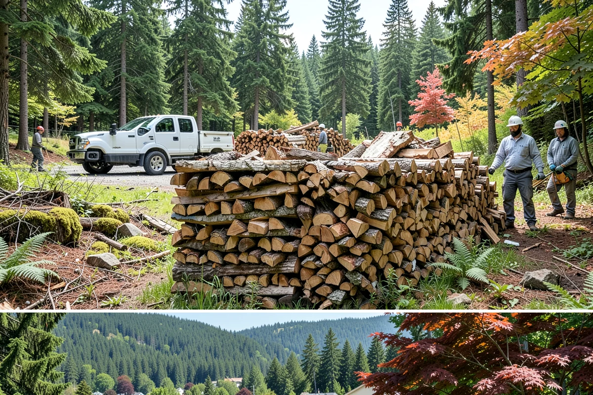 Face Cord Firewood in Index, Snohomish County, WA - Order a face cord in early autumn to have it ready before fireplace season begins.