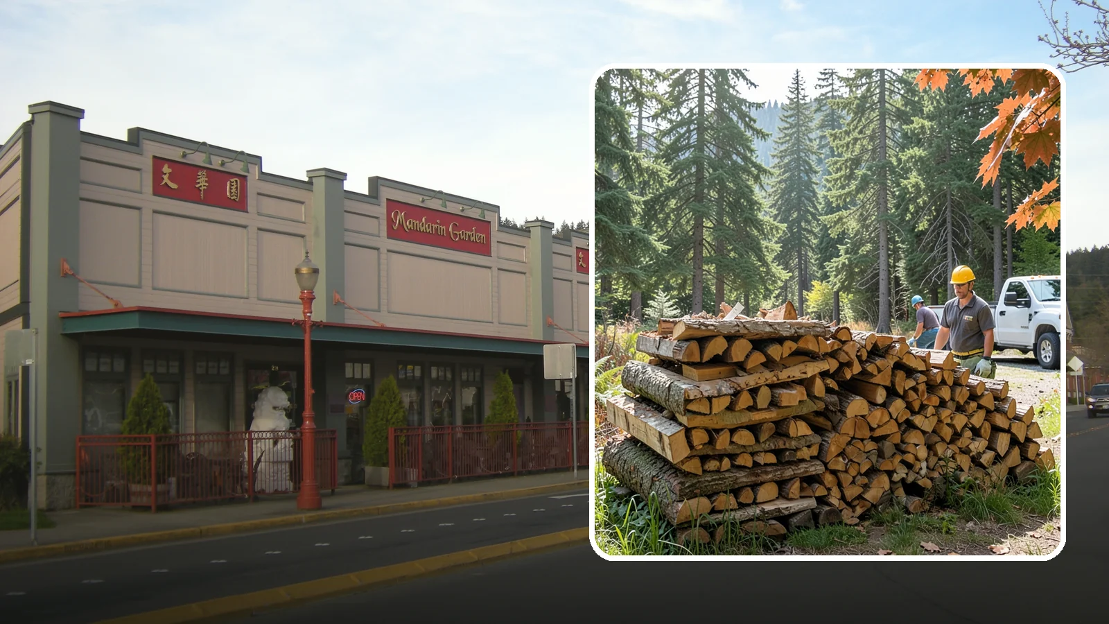 Face Cord Firewood in Issaquah, King County, WA - A face cord of firewood, a single stacked row that suits fireplaces and lighter heating needs.