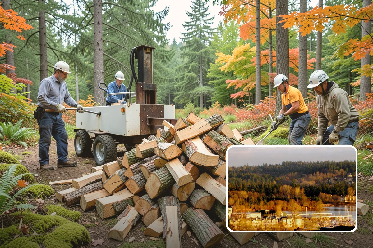 Face Cord Firewood in Kenmore, King County, WA - A tidy single-row stack that fits most spaces