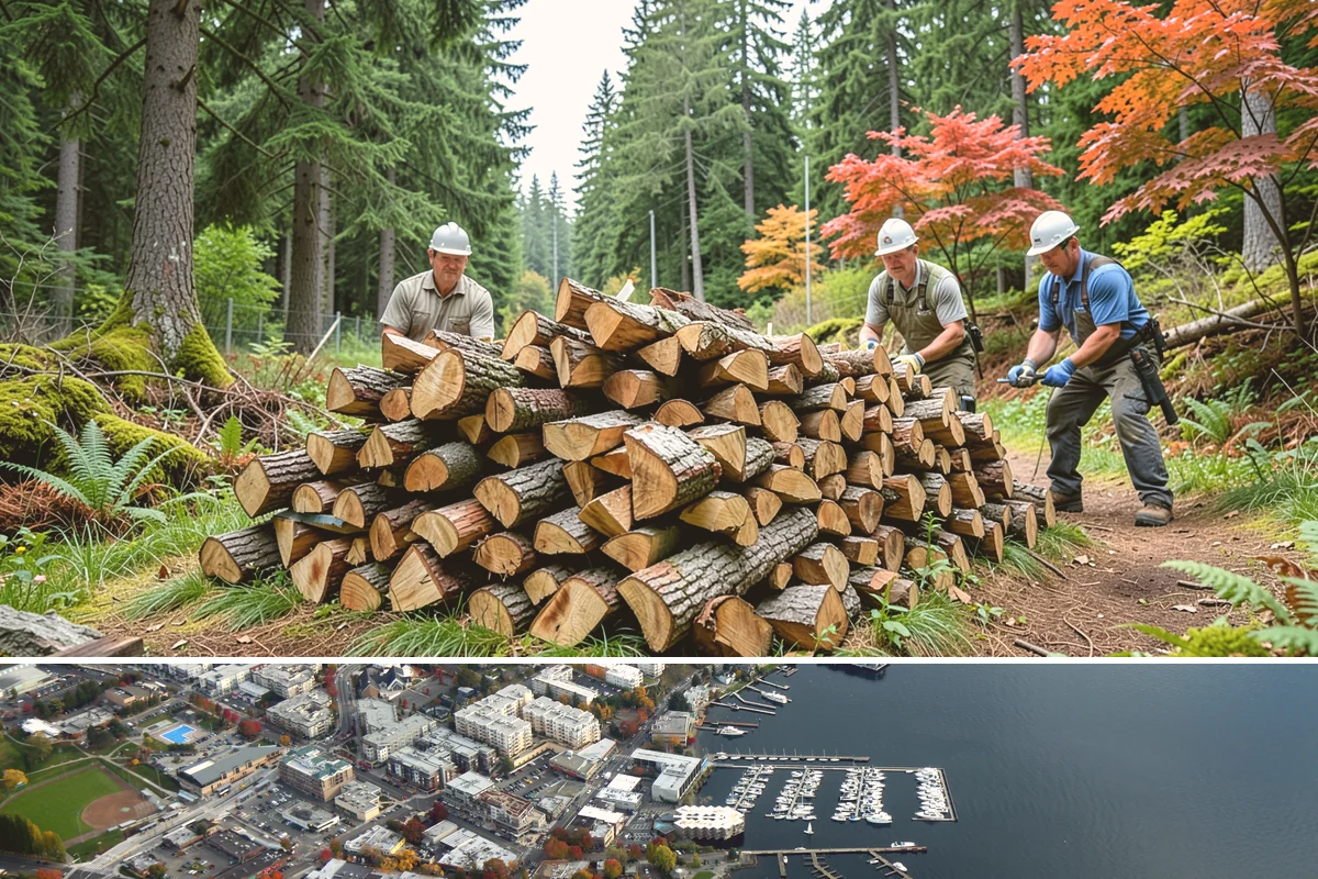 Face Cord Firewood in Kirkland, King County, WA - Order a face cord in early autumn to have it ready before fireplace season begins.