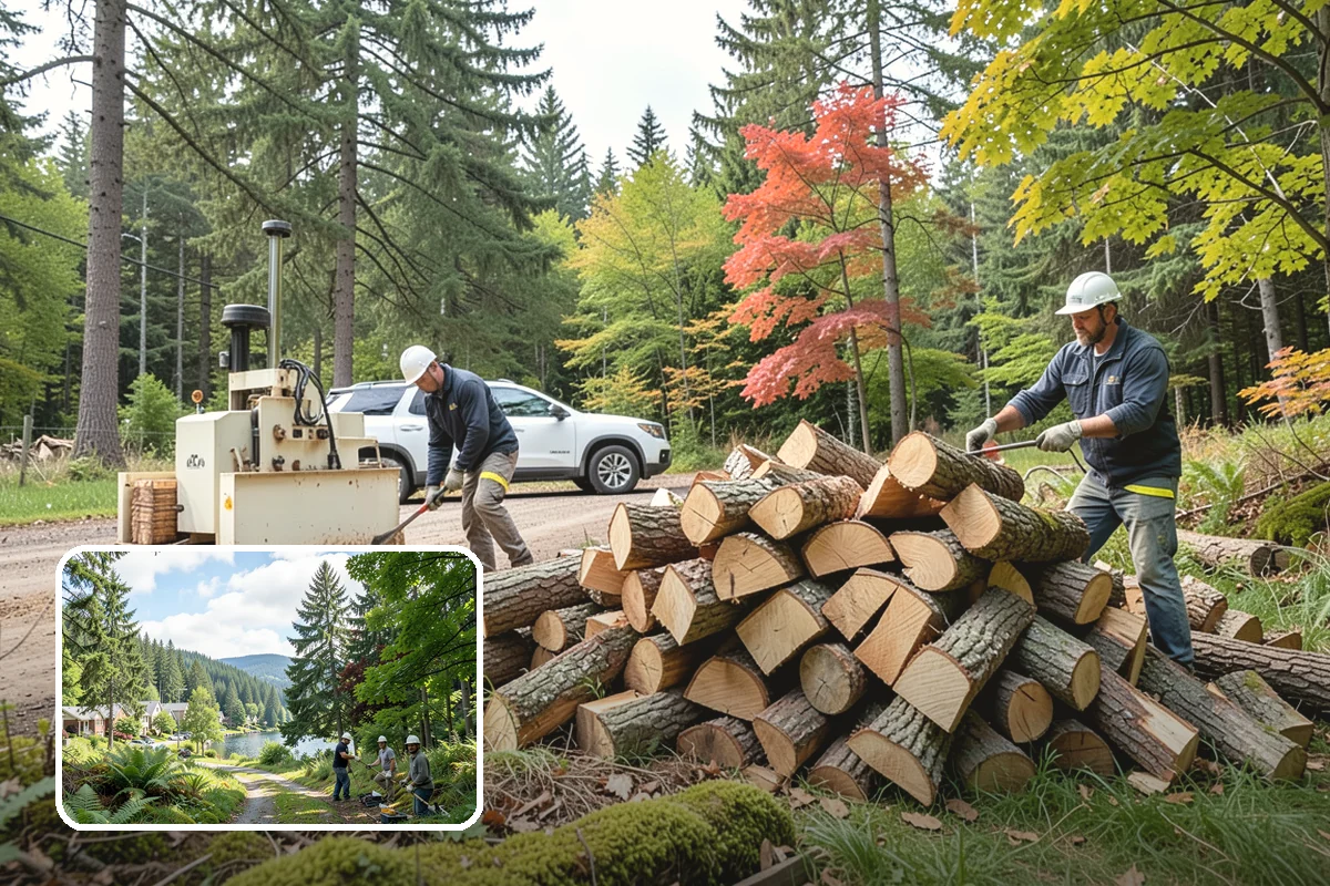 Face Cord Firewood in Lake Forest Park, King County, WA - A tidy single-row stack that fits most spaces
