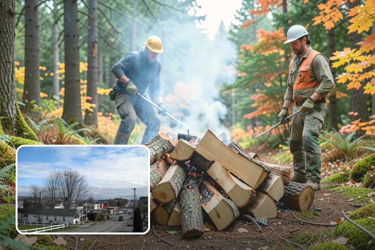 Face Cord Firewood in Langley, Island County, WA - A tidy single-row stack that fits most spaces