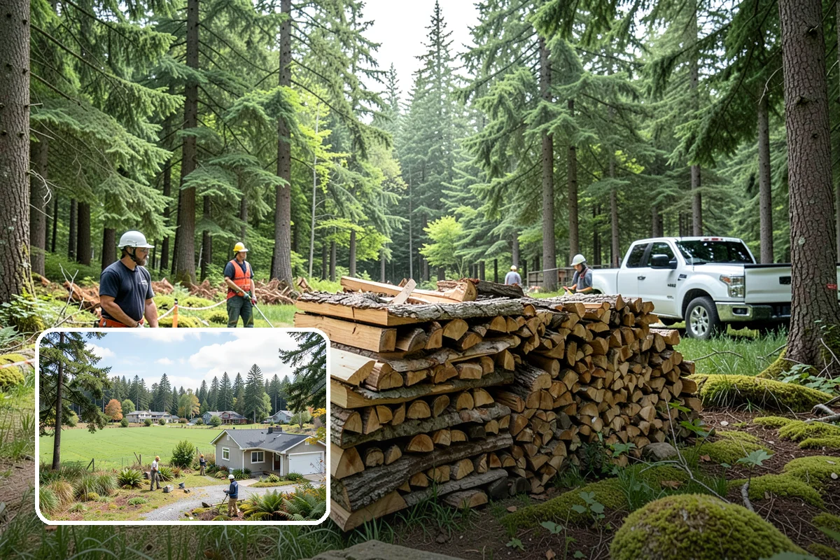Face Cord Firewood in Lyman, Skagit County, WA - A tidy single-row stack that fits most spaces