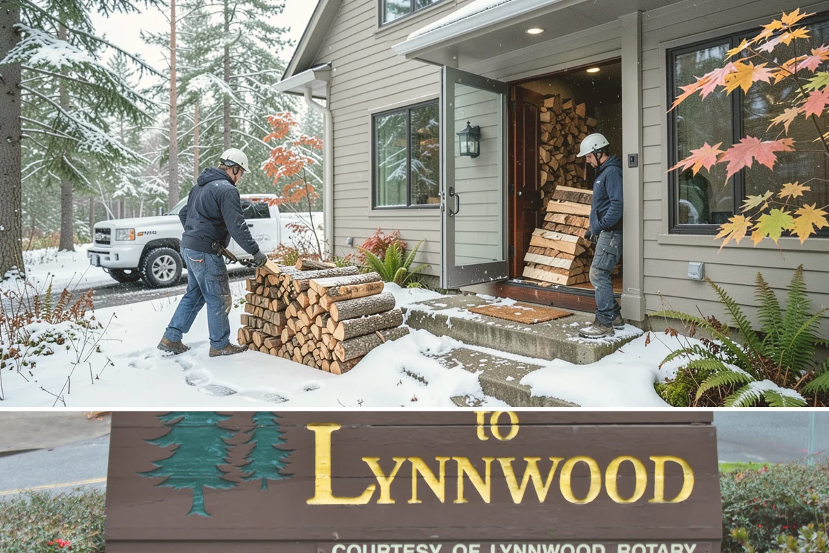 Face Cord Firewood in Lynnwood, Snohomish County, WA - Order a face cord in early autumn to have it ready before fireplace season begins.