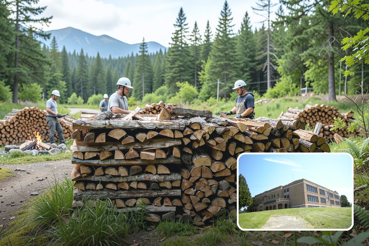 Face Cord Firewood in Maple Valley, King County, WA - A tidy single-row stack that fits most spaces