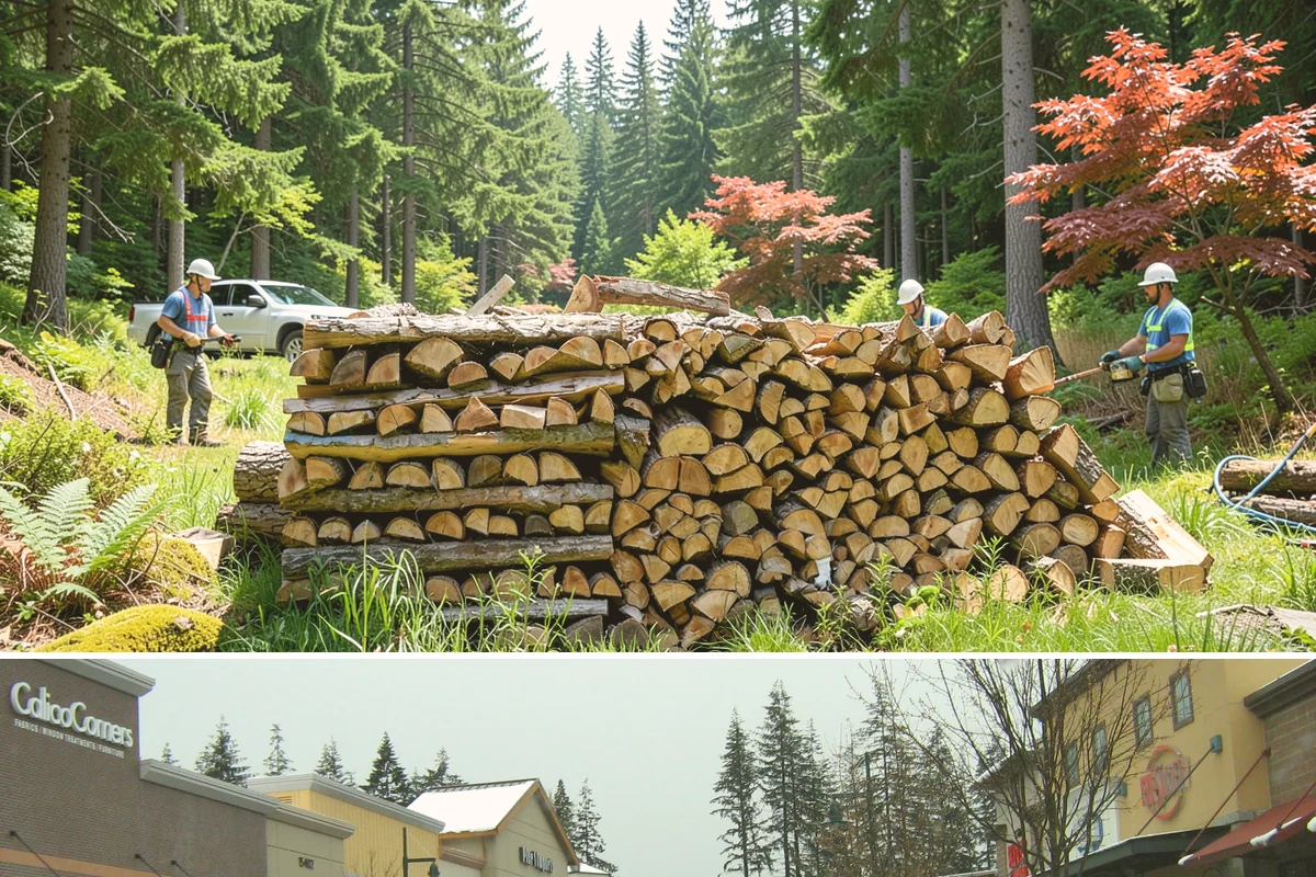 Face Cord Firewood in Mill Creek, Snohomish County, WA - Order a face cord in early autumn to have it ready before fireplace season begins.