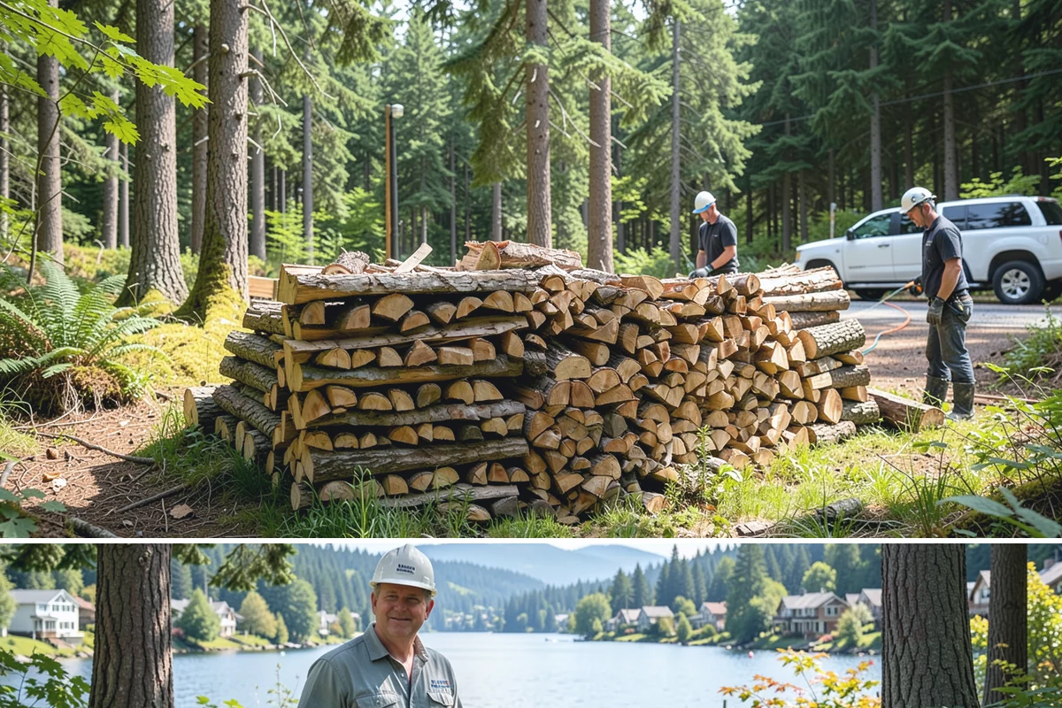 Face Cord Firewood in Milton, King County, WA - Order a face cord in early autumn to have it ready before fireplace season begins.