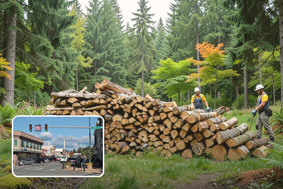 Face Cord Firewood in Monroe, Snohomish County, WA - A tidy single-row stack that fits most spaces