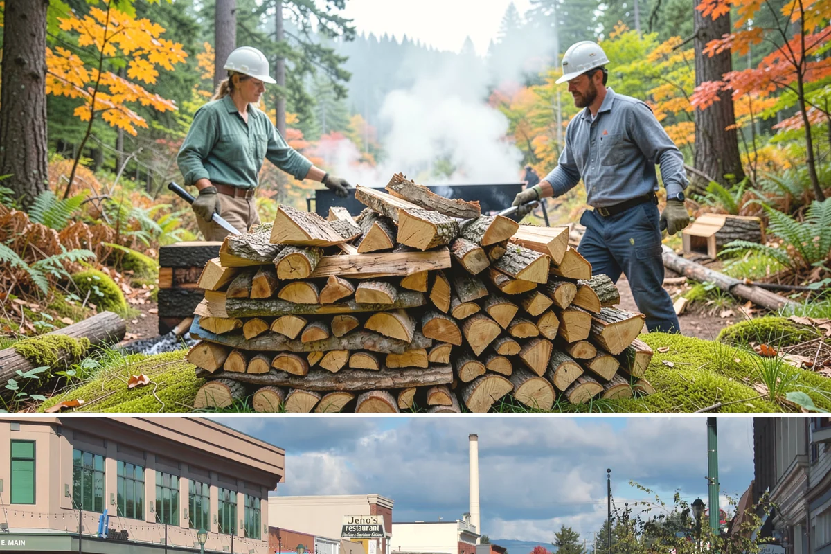 Face Cord Firewood in Monroe, Snohomish County, WA - Order a face cord in early autumn to have it ready before fireplace season begins.