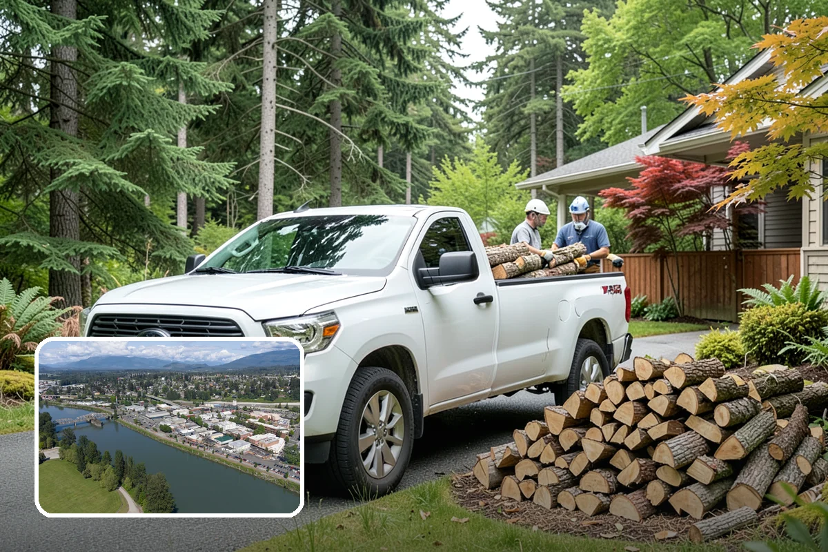 Face Cord Firewood in Mount Vernon, Skagit County, WA - A tidy single-row stack that fits most spaces