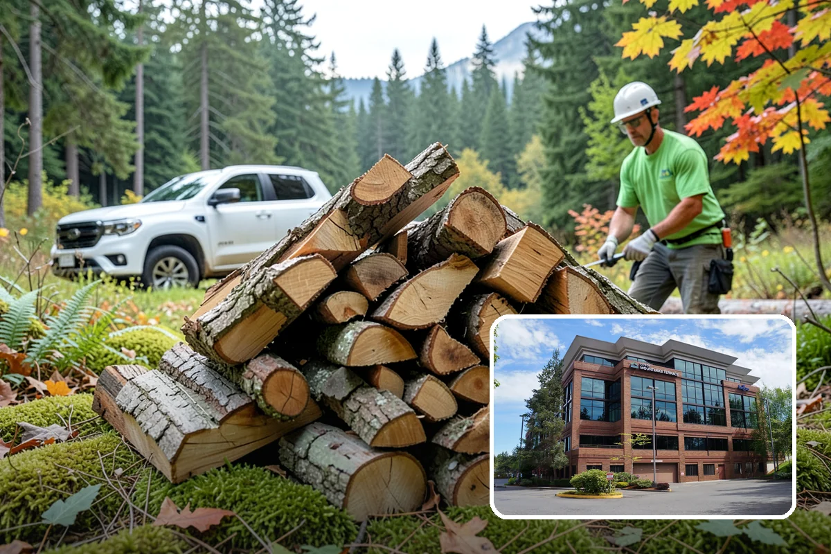 Face Cord Firewood in Mountlake Terrace, Snohomish County, WA - A tidy single-row stack that fits most spaces