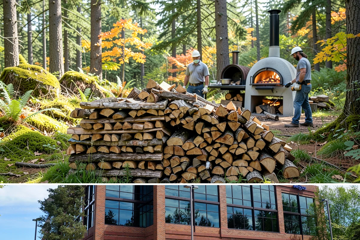 Face Cord Firewood in Mountlake Terrace, Snohomish County, WA - Order a face cord in early autumn to have it ready before fireplace season begins.
