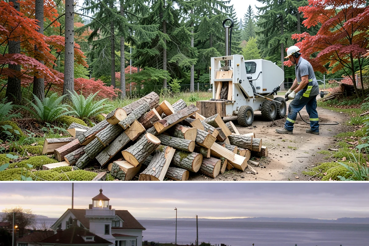 Face Cord Firewood in Mukilteo, Snohomish County, WA - Order a face cord in early autumn to have it ready before fireplace season begins.