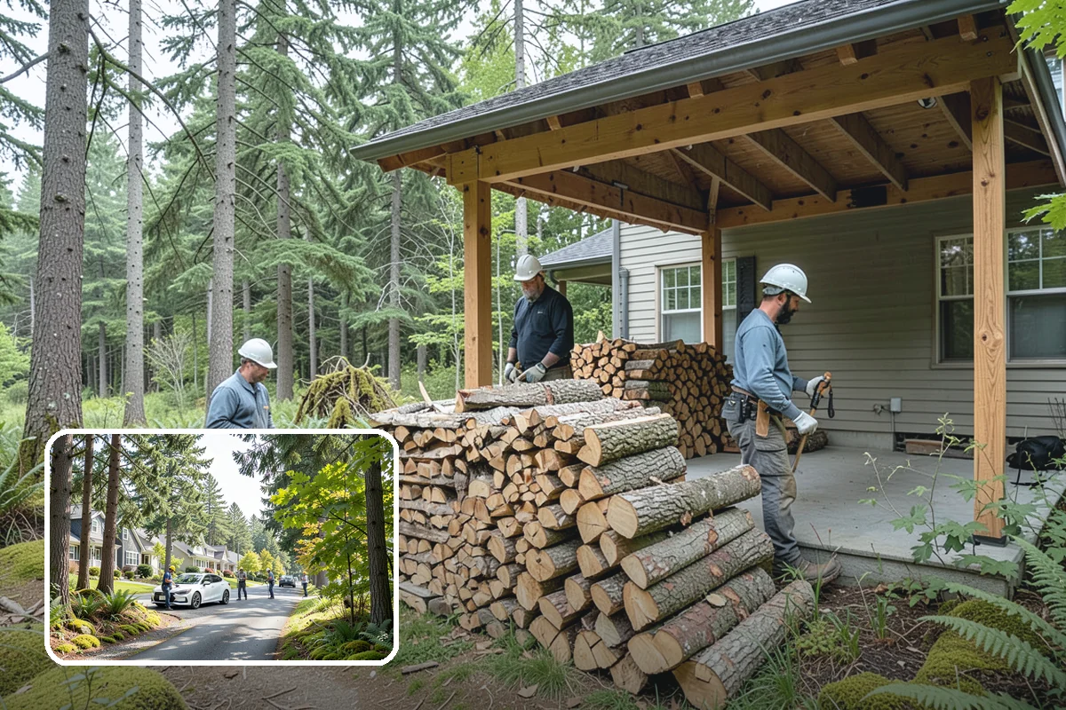 Face Cord Firewood in Normandy Park, King County, WA - A tidy single-row stack that fits most spaces