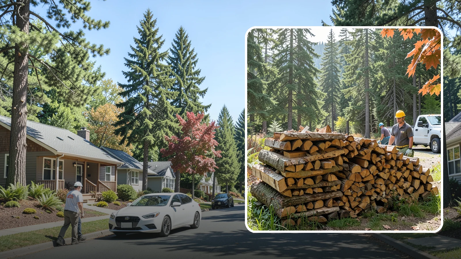 Face Cord Firewood in Orting, Pierce County, WA - A face cord of firewood, a single stacked row that suits fireplaces and lighter heating needs.