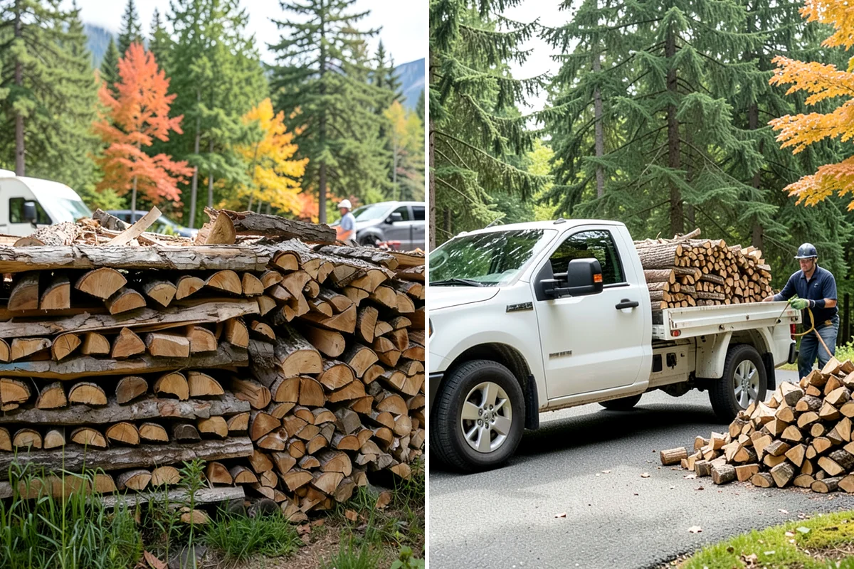 Face Cord Firewood in Puyallup, Pierce County, WA - Select your face-cord order and delivery date