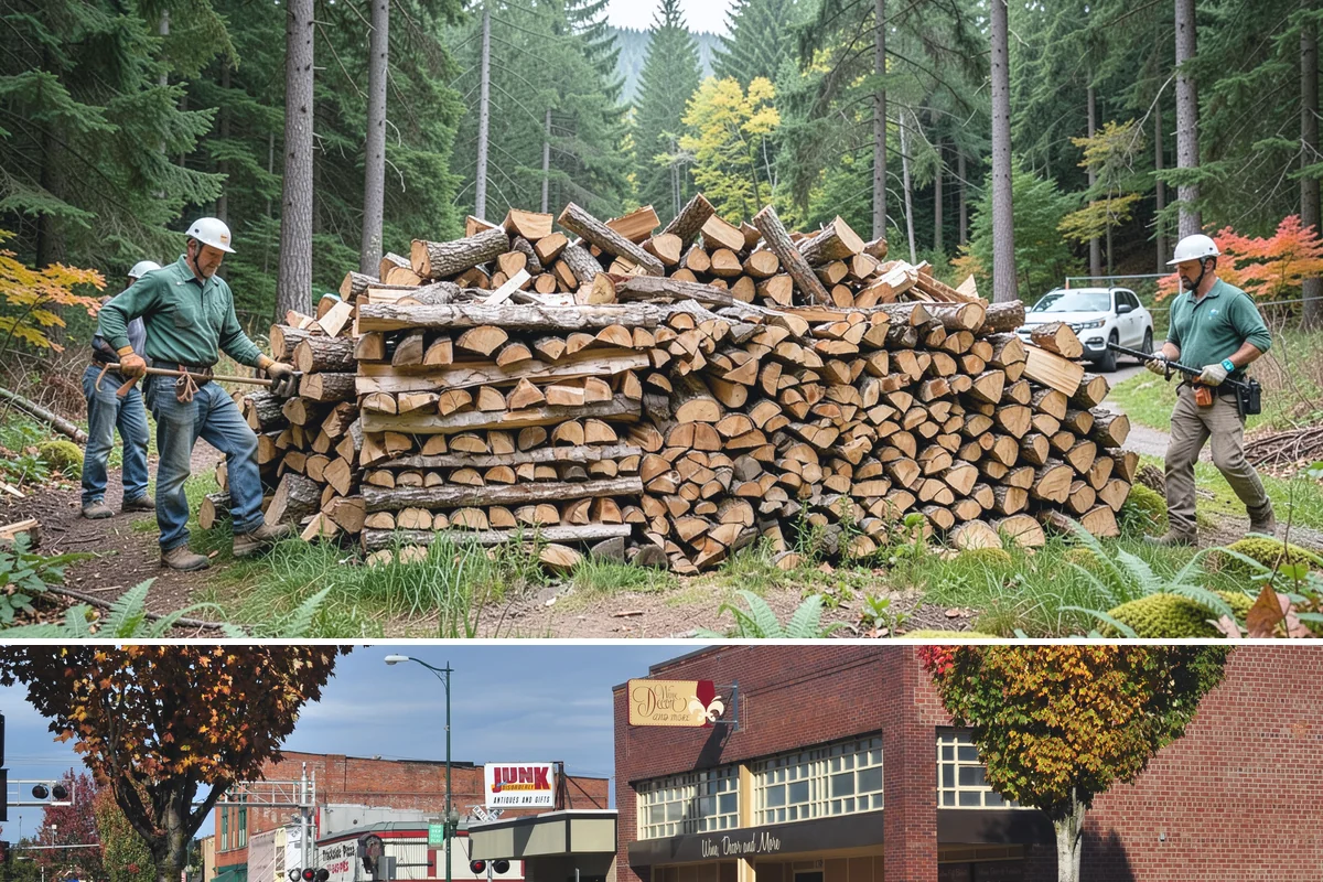 Face Cord Firewood in Puyallup, Pierce County, WA - Order a face cord in early autumn to have it ready before fireplace season begins.