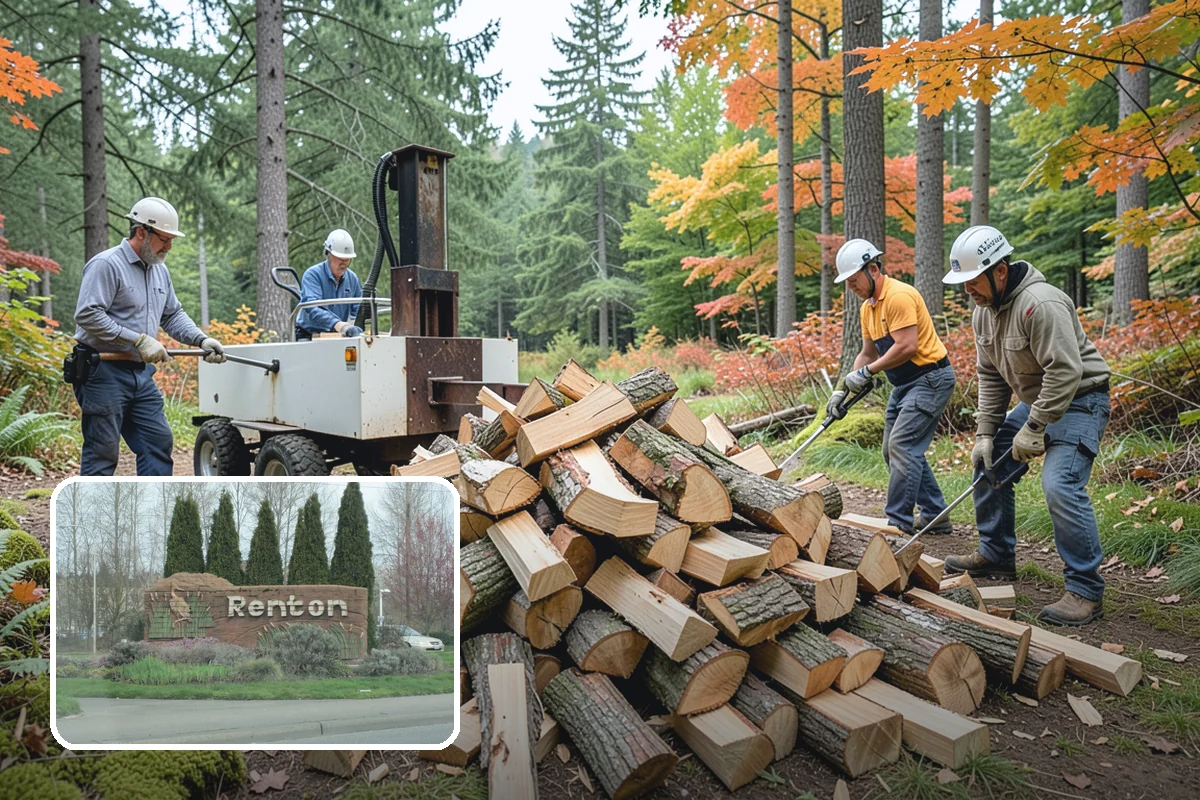 Face Cord Firewood in Renton, King County, WA - A tidy single-row stack that fits most spaces