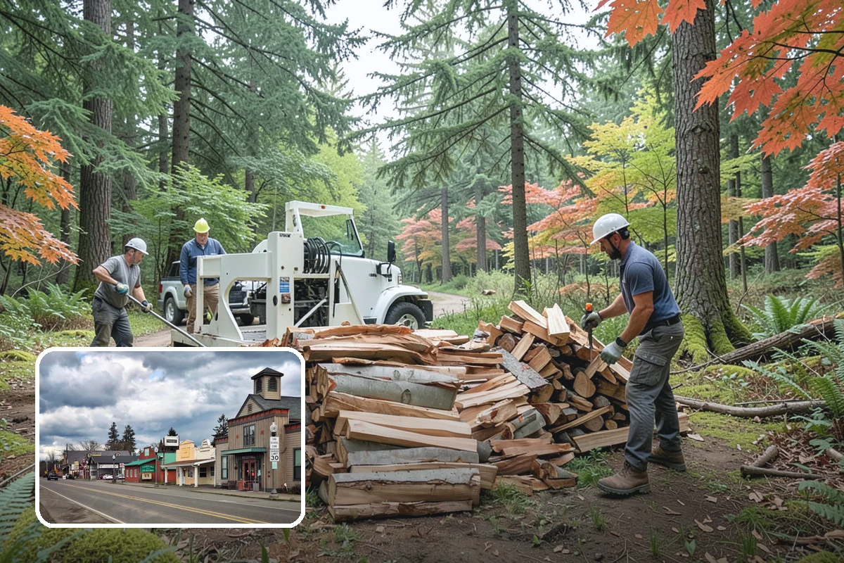 Face Cord Firewood in Roy, Pierce County, WA - A tidy single-row stack that fits most spaces