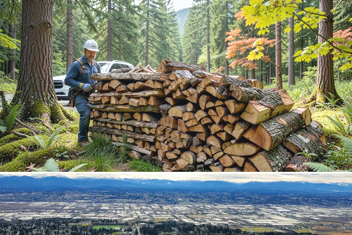 Face Cord Firewood in SeaTac, King County, WA - Order a face cord in early autumn to have it ready before fireplace season begins.