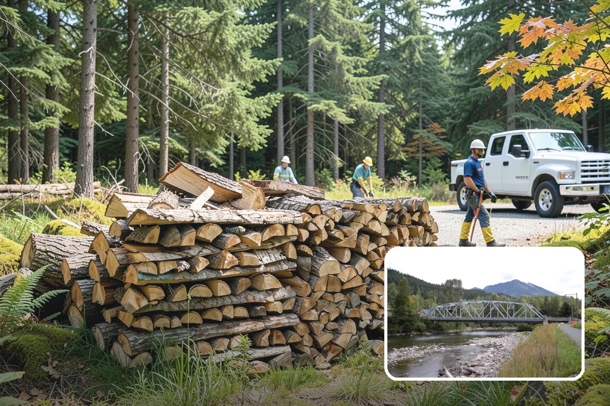 Face Cord Firewood in Skykomish, King County, WA - A tidy single-row stack that fits most spaces