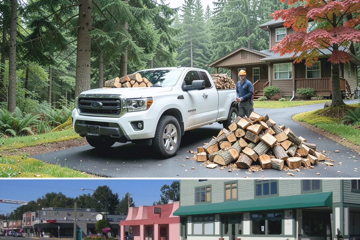 Face Cord Firewood in Snoqualmie, King County, WA - Order a face cord in early autumn to have it ready before fireplace season begins.