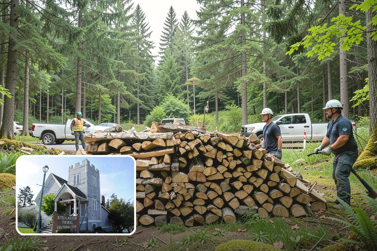Face Cord Firewood in Steilacoom, Pierce County, WA - A tidy single-row stack that fits most spaces