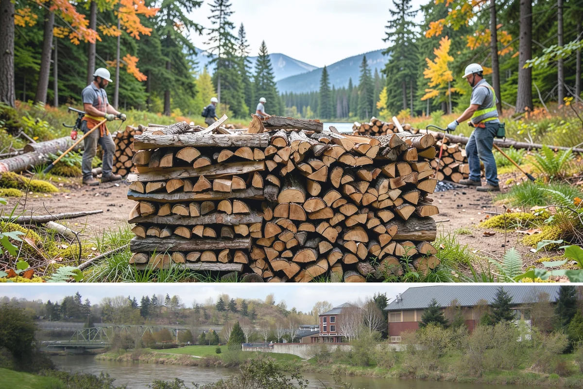 Face Cord Firewood in Tukwila, King County, WA - Order a face cord in early autumn to have it ready before fireplace season begins.