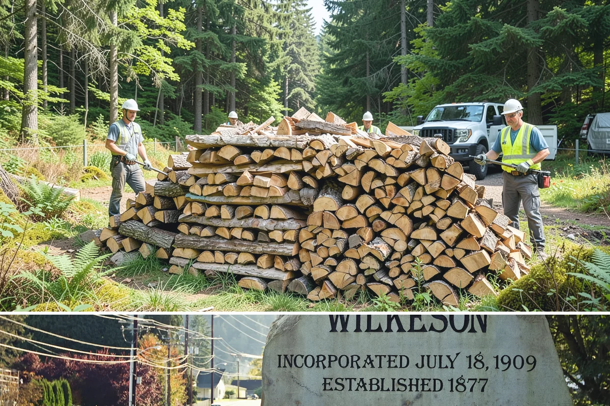 Face Cord Firewood in Wilkeson, Pierce County, WA - Order a face cord in early autumn to have it ready before fireplace season begins.