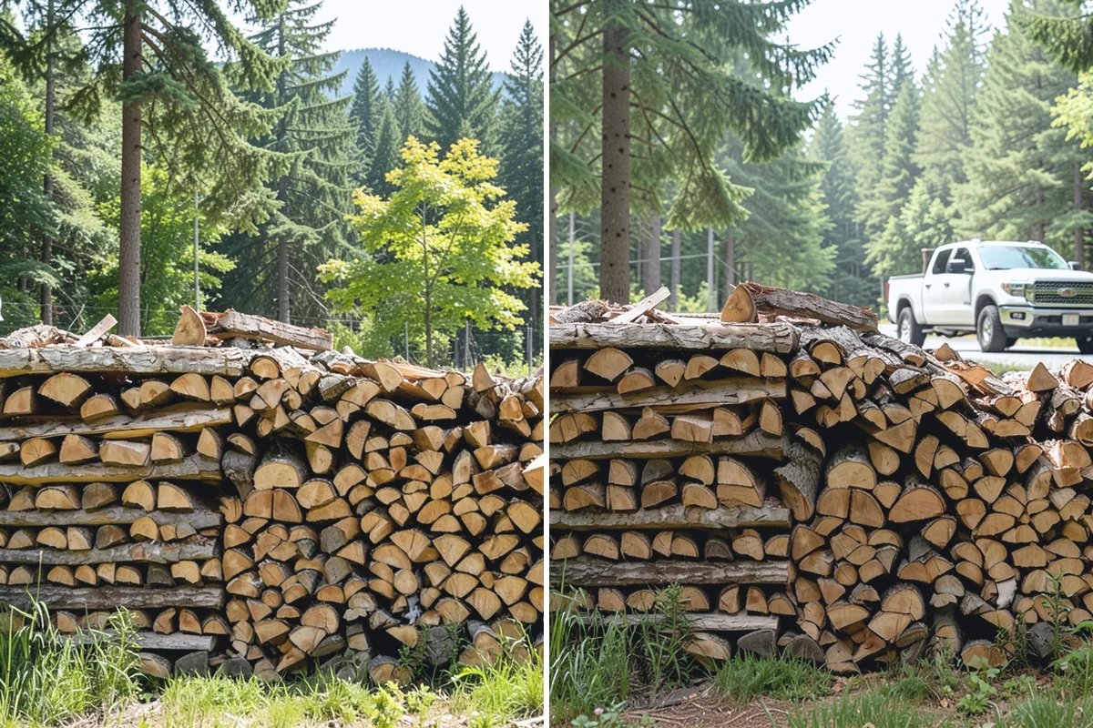 Face Cord Firewood in Woodinville, King County, WA - Select your face-cord order and delivery date