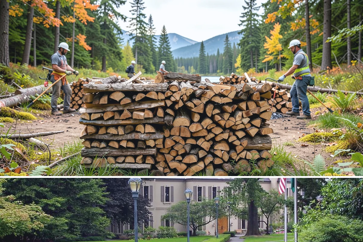 Face Cord Firewood in Woodinville, King County, WA - Order a face cord in early autumn to have it ready before fireplace season begins.