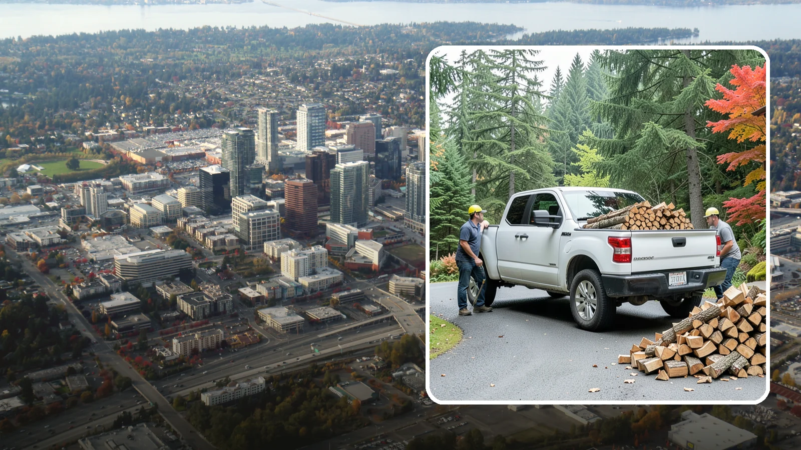 Fall Firewood Delivery in Bellevue, King County, WA - As the Northwest cools down, we deliver a full supply so you head into heating season already stocked and ready.