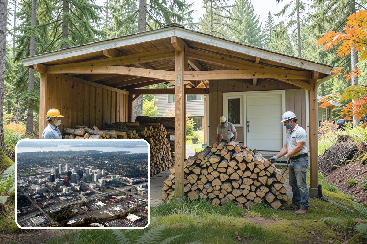 Fall Firewood Delivery in Bellevue, King County, WA - Gets you stocked before the winter rush