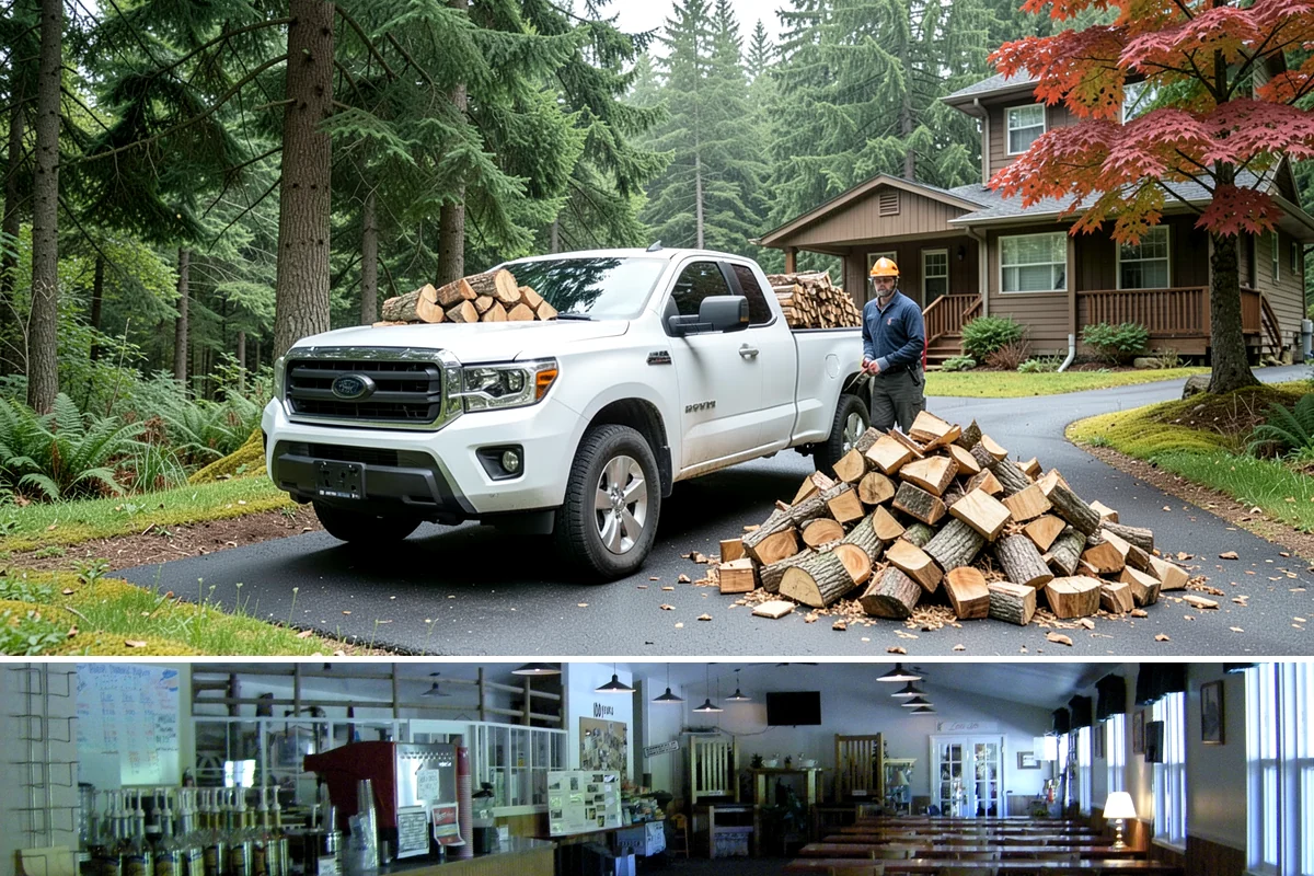 Fall Firewood Delivery in Black Diamond, King County, WA - Early to mid fall is ideal, giving you a full supply in place before winter weather and demand both climb.
