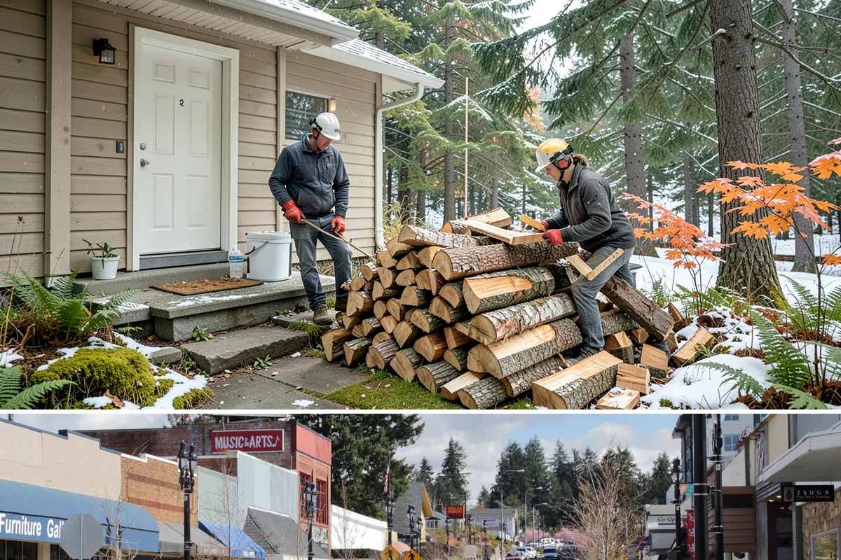 Fall Firewood Delivery in Bothell, King County, WA - Early to mid fall is ideal, giving you a full supply in place before winter weather and demand both climb.