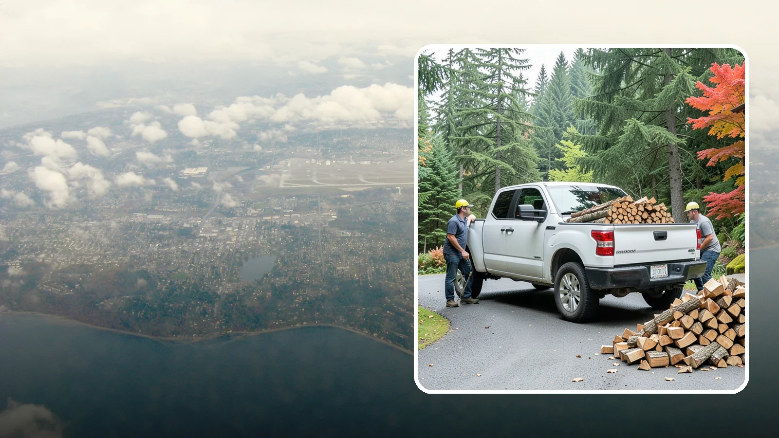 Fall Firewood Delivery in Burien, King County, WA - As the Northwest cools down, we deliver a full supply so you head into heating season already stocked and ready.