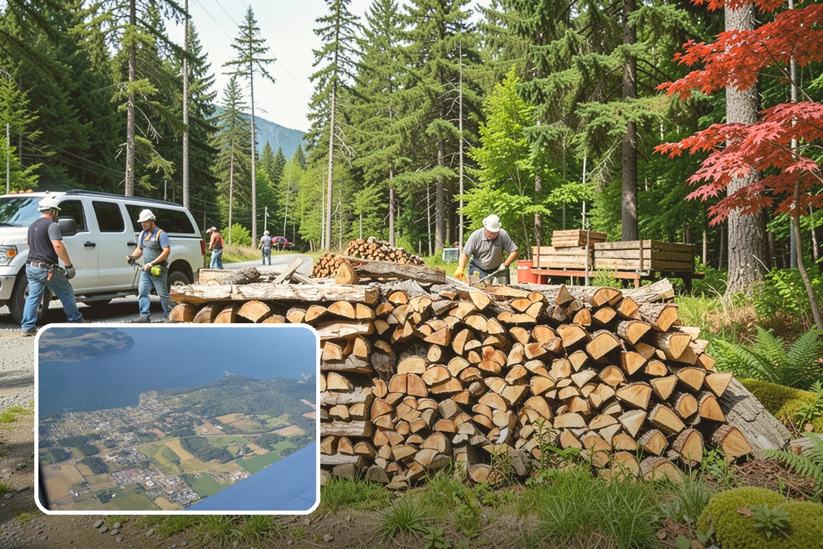 Fall Firewood Delivery in Coupeville, Island County, WA - Gets you stocked before the winter rush