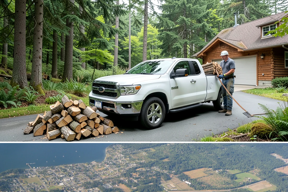 Fall Firewood Delivery in Coupeville, Island County, WA - Early to mid fall is ideal, giving you a full supply in place before winter weather and demand both climb.