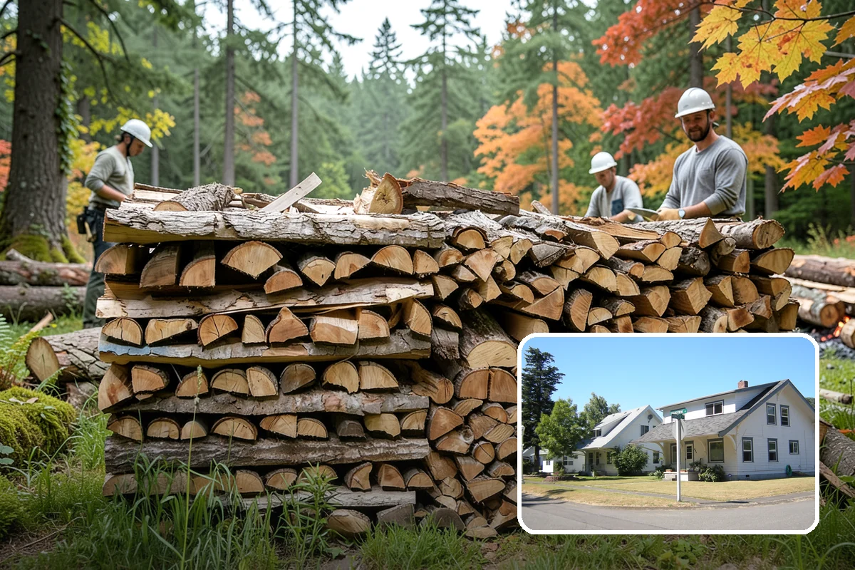 Fall Firewood Delivery in DuPont, Pierce County, WA - Gets you stocked before the winter rush