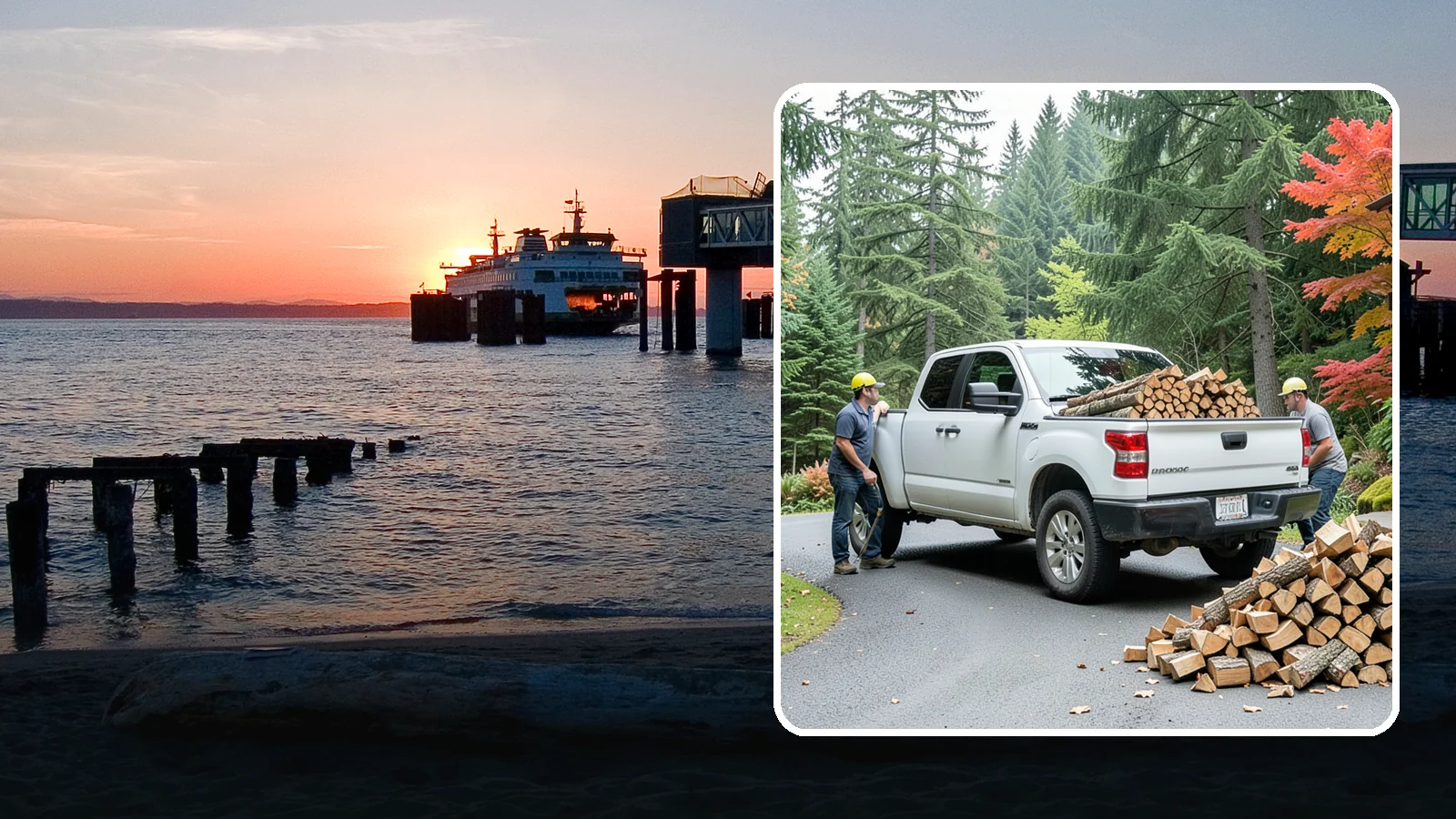 Fall Firewood Delivery in Edmonds, Snohomish County, WA - As the Northwest cools down, we deliver a full supply so you head into heating season already stocked and ready.