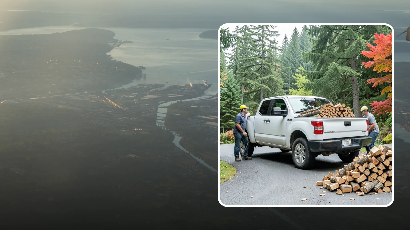 Fall Firewood Delivery in Fife, Pierce County, WA - As the Northwest cools down, we deliver a full supply so you head into heating season already stocked and ready.