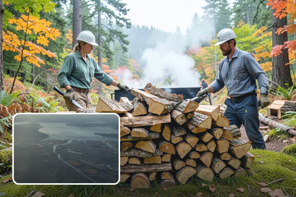 Fall Firewood Delivery in Fife, Pierce County, WA - Gets you stocked before the winter rush