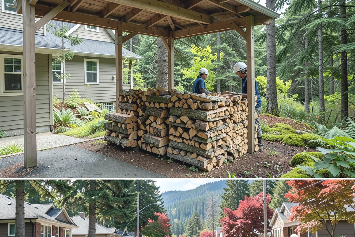 Fall Firewood Delivery in Hunts Point, King County, WA - Early to mid fall is ideal, giving you a full supply in place before winter weather and demand both climb.