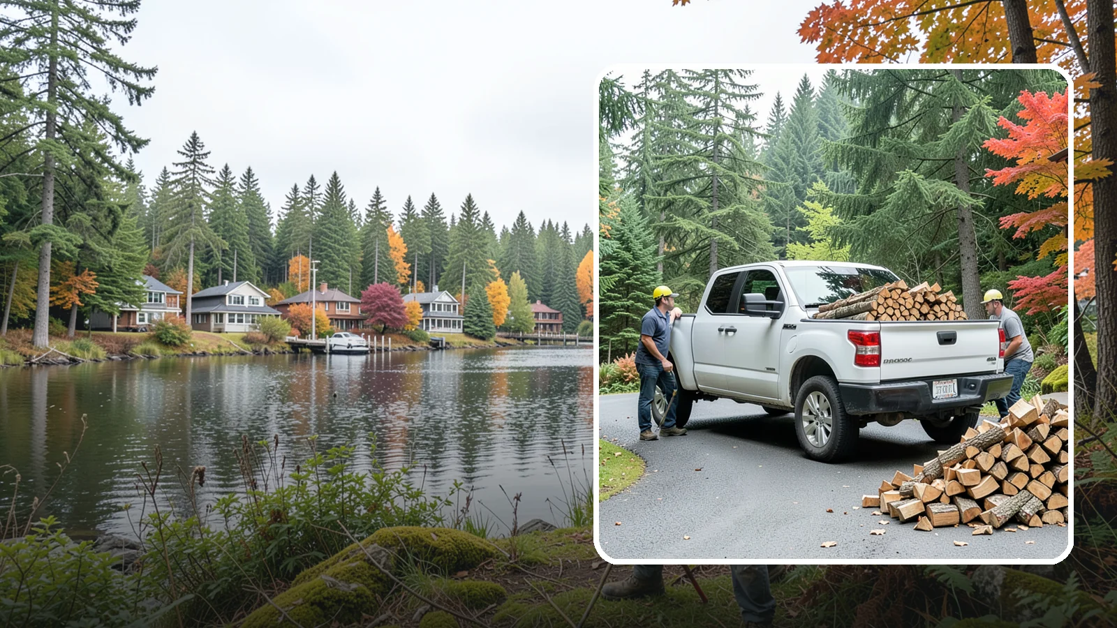 Fall Firewood Delivery in La Conner, Skagit County, WA - As the Northwest cools down, we deliver a full supply so you head into heating season already stocked and ready.