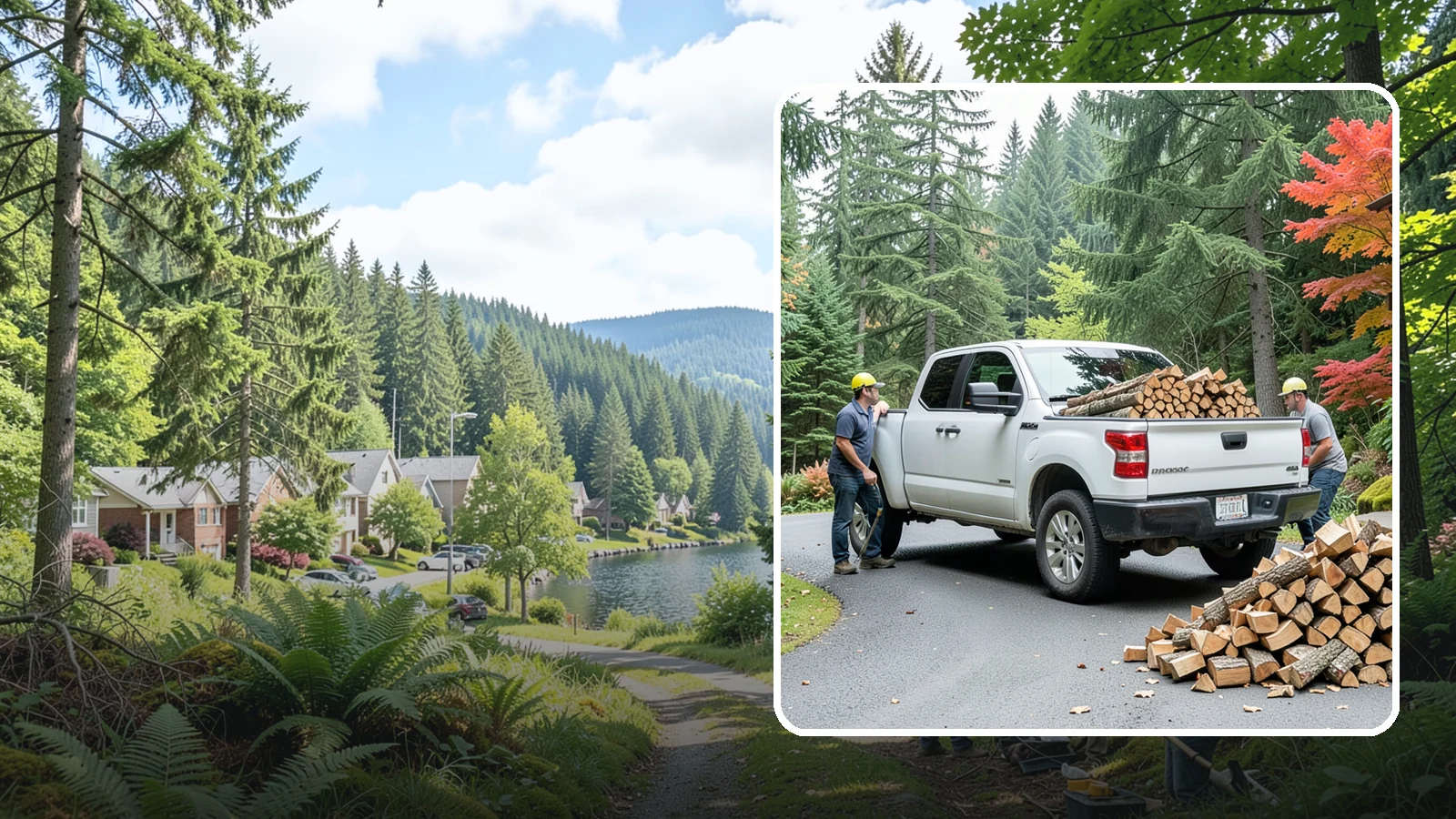 Fall Firewood Delivery in Lake Forest Park, King County, WA - As the Northwest cools down, we deliver a full supply so you head into heating season already stocked and ready.