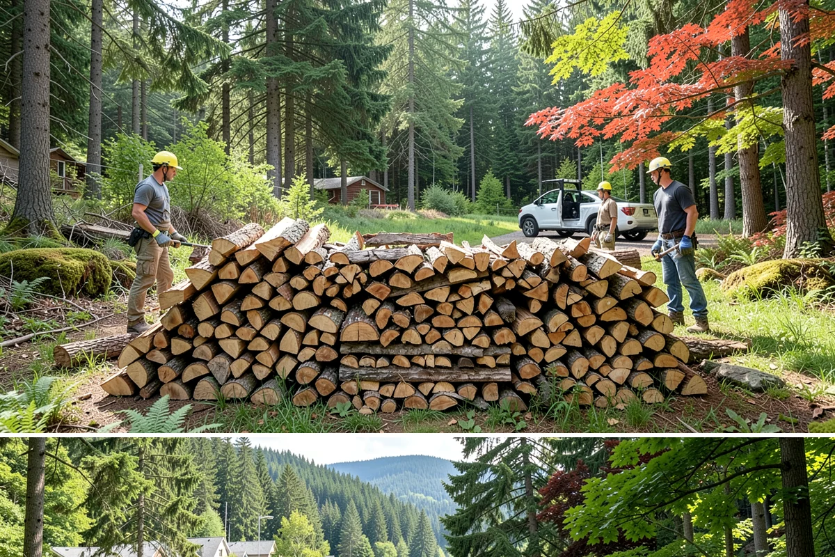 Fall Firewood Delivery in Lake Forest Park, King County, WA - Early to mid fall is ideal, giving you a full supply in place before winter weather and demand both climb.