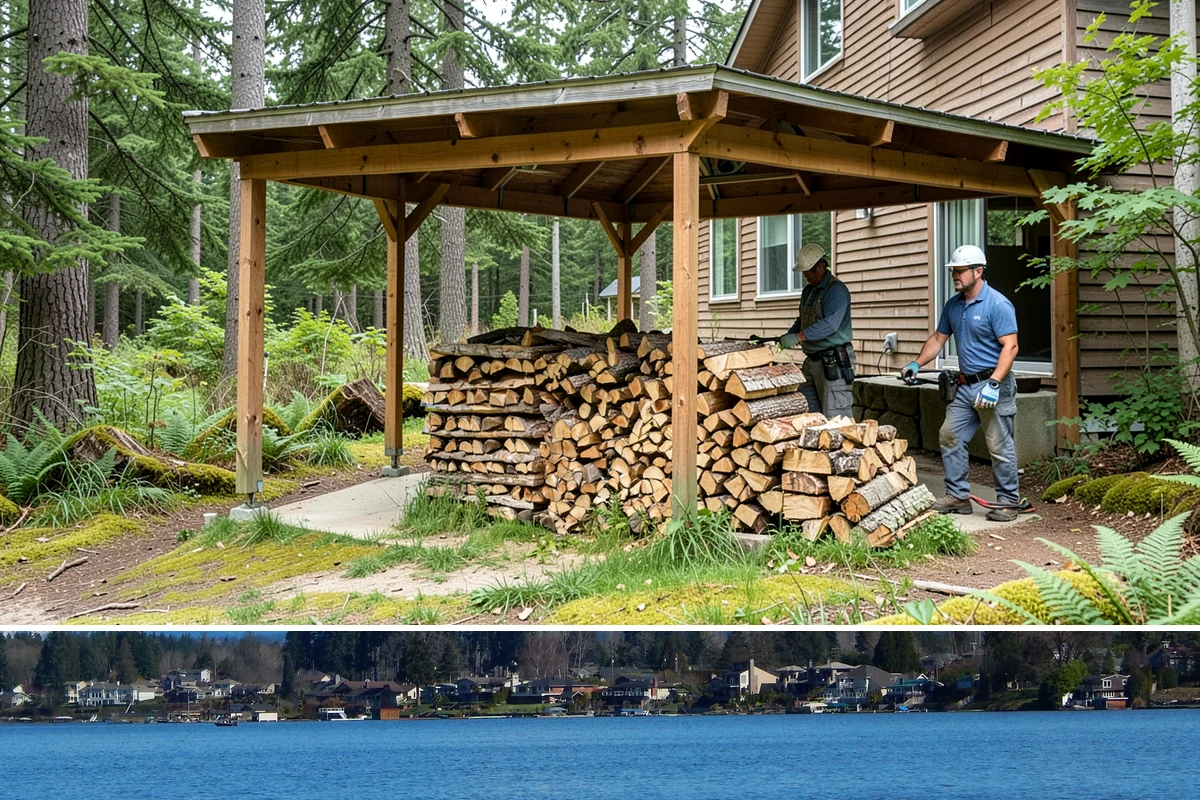 Fall Firewood Delivery in Lake Stevens, Snohomish County, WA - Early to mid fall is ideal, giving you a full supply in place before winter weather and demand both climb.