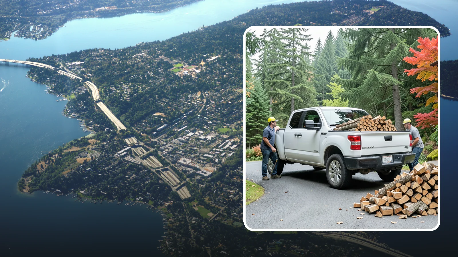 Fall Firewood Delivery in Mercer Island, King County, WA - As the Northwest cools down, we deliver a full supply so you head into heating season already stocked and ready.