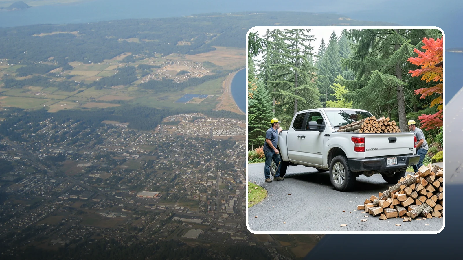 Fall Firewood Delivery in Oak Harbor, Island County, WA - As the Northwest cools down, we deliver a full supply so you head into heating season already stocked and ready.